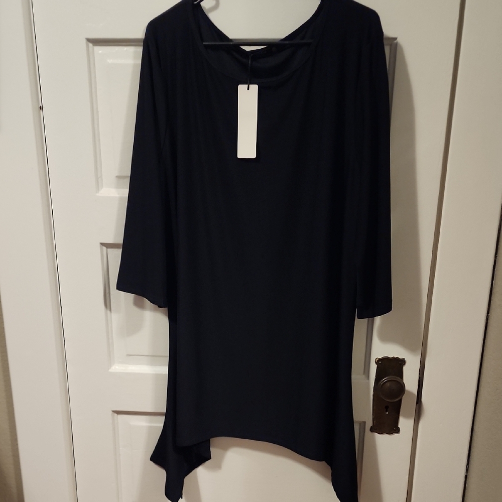 Chic Black Women's Tunic Top